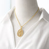 Wholesale Jewelry Minimalist Cross Copper Gold Plated Pendant Necklace Unisex