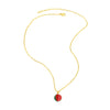 Wholesale Jewelry Minimalist Fruit Geometric Copper Electroplated Pendant Necklace Unisex