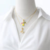 Wholesale Jewelry Minimalist Geometric Copper Pearl Flower Starfish Sailing Pendant Necklace Gold Plated Box Chain