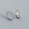 Wholesale Jewelry Minimalist Geometric S925 Silver Electroplated Watch Band Ear Buckle Ear Stud For Women
