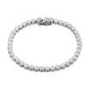 Wholesale Jewelry Minimalist Geometric Sterling Silver Diamond Bracelet For Women