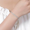 Wholesale Jewelry Minimalist Geometric Sterling Silver Diamond Bracelet For Women