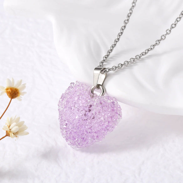 Wholesale Jewelry Minimalist Heart Copper Gold Plated Ochain Pendant Necklace For Women