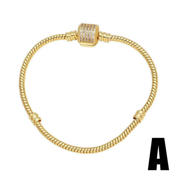 Wholesale Jewelry Minimalist Heart Shape Copper Electroplated Hand Woven Bracelet
