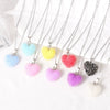 Wholesale Jewelry Minimalist Heart Shape Copper Pendant Necklace Gold Plated O Chain For Women