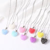 Wholesale Jewelry Minimalist Heart Shape Copper Pendant Necklace Gold Plated O Chain For Women