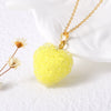 Wholesale Jewelry Minimalist Heartshaped Acrylic Pendant Necklace Copper Electroplating O Chain