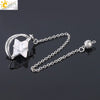 Wholesale Jewelry Minimalist Merkaba Sixpointed Star Natural Stone And Copper Pendant Necklace
