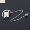 Wholesale Jewelry Minimalist Merkaba Sixpointed Star Natural Stone And Copper Pendant Necklace
