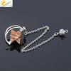 Wholesale Jewelry Minimalist Merkaba Sixpointed Star Natural Stone And Copper Pendant Necklace