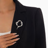 Wholesale Jewelry Minimalist Style Geometric Alloy Liquid Irregular Brooch For Women Electroplated