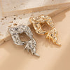 Wholesale Jewelry Minimalist Style Geometric Alloy Liquid Irregular Brooch For Women Electroplated