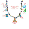 Wholesale Jewelry Minimalist Titanium Steel Ocean Woven Necklace With Colorful Shell Pendants Geometric Animal Zodiac Electroplating