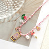Wholesale Jewelry Minimalist Titanium Steel Ocean Woven Necklace With Colorful Shell Pendants Geometric Animal Zodiac Electroplating