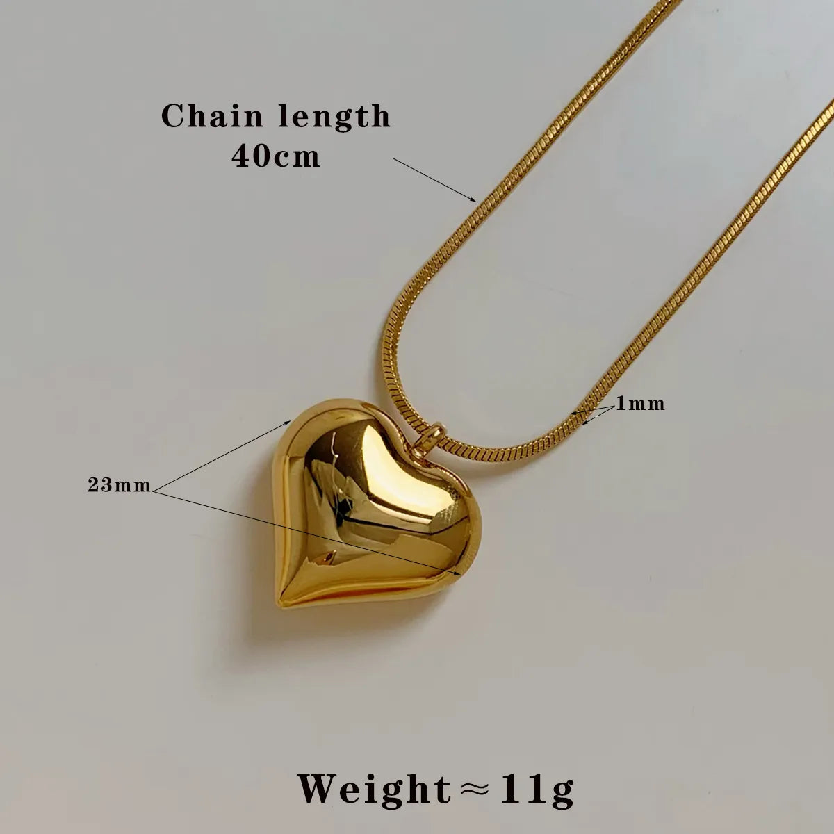 Wholesale Jewelry Modern Style Artistic Heart Shape 304 Stainless Steel 16K Gold Plated White Gold Plated Gold Plated Plating Pendant Necklace