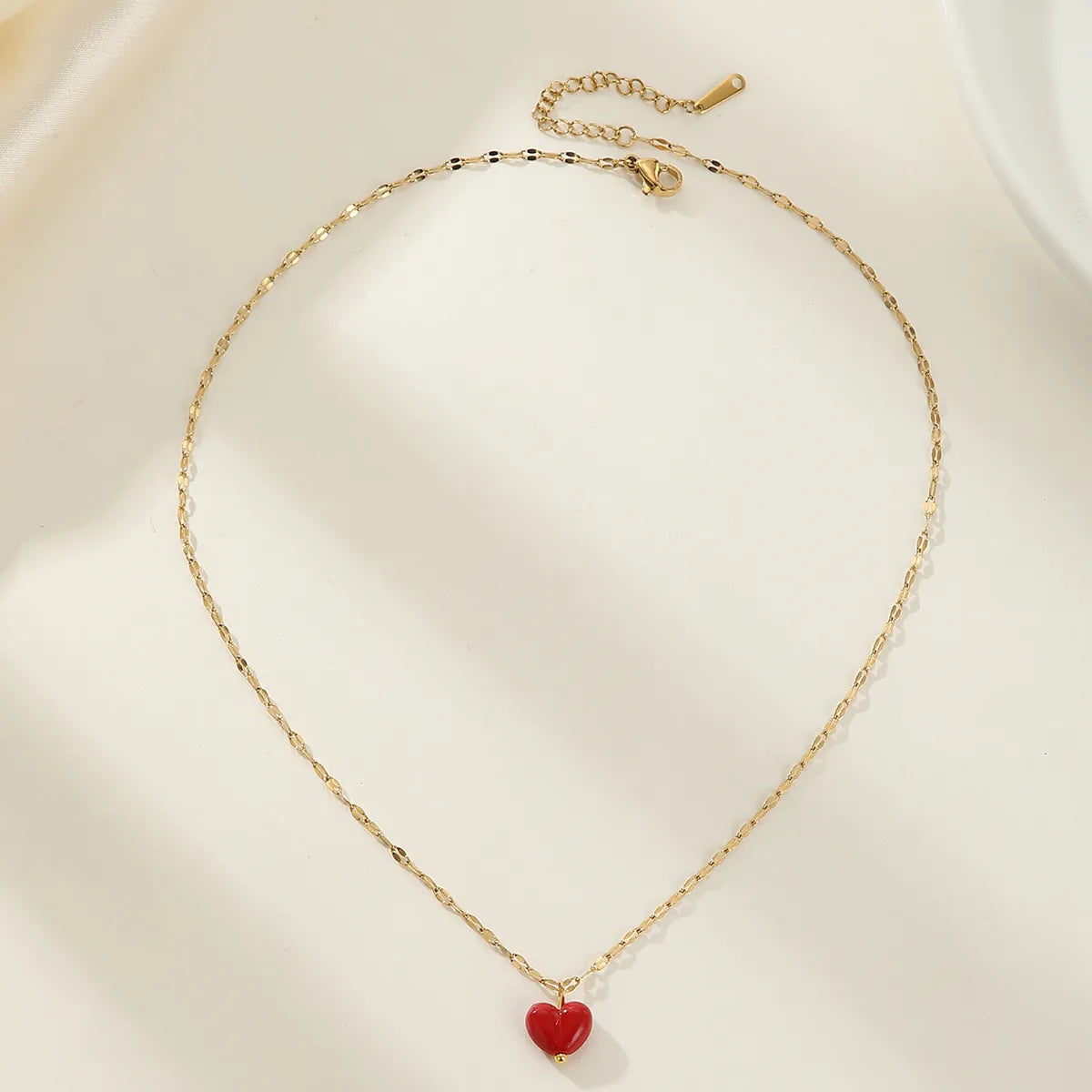 Wholesale Jewelry Modern Style Artistic Heart Shape 304 Stainless Steel Zircon Inlay Pendant Necklace