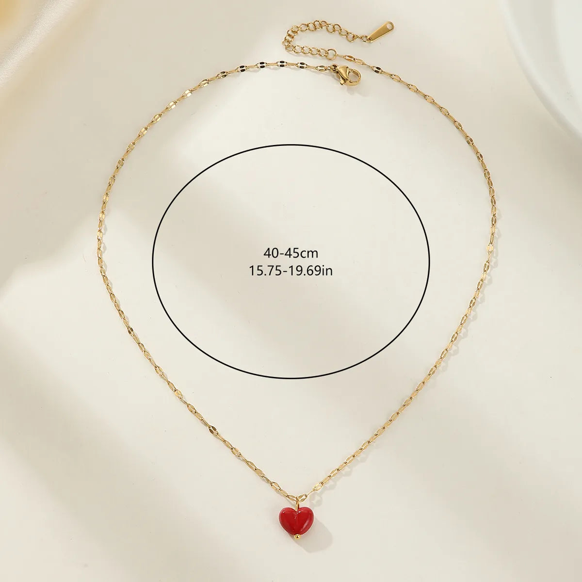 Wholesale Jewelry Modern Style Artistic Heart Shape 304 Stainless Steel Zircon Inlay Pendant Necklace