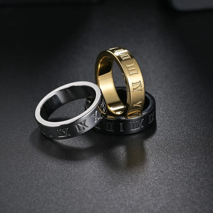 Wholesale Jewelry Modern Style Simple Style Solid Color 304 Stainless Steel Rings