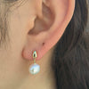 Wholesale Jewelry Natural Baroque Pearl Geometric Sterling Silver 925 Pendant Earrings