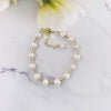 Wholesale Jewelry Natural Freshwater Pearl Geometric Heart Shape Handmade Necklace With Clavicle Bracelet For Women