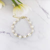 Wholesale Jewelry Natural Freshwater Pearl Geometric Heart Shape Handmade Necklace With Clavicle Bracelet For Women