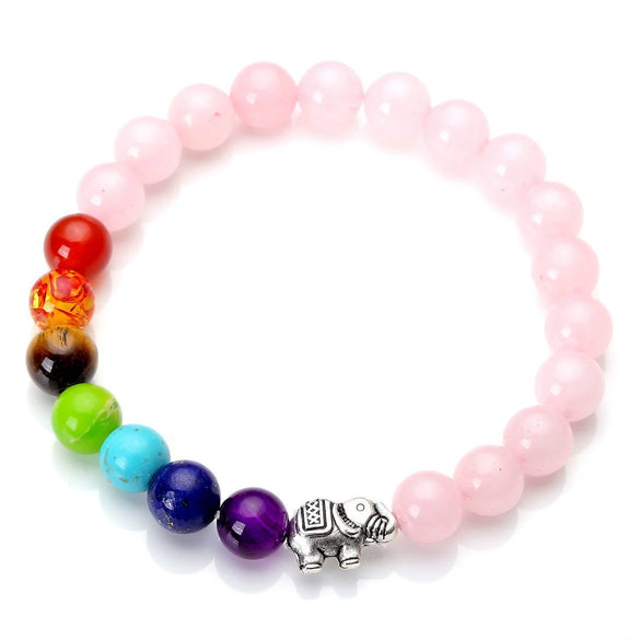 Wholesale Jewelry Natural Stone Elephant Beads Handmade Bracelet