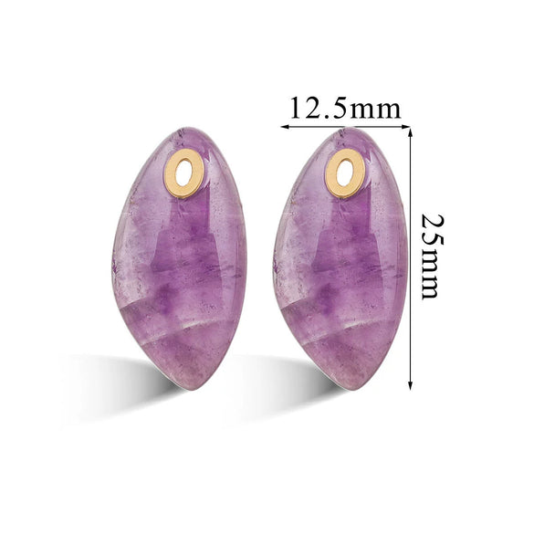 Wholesale Jewelry Natural Stone Pink Crystal Turquoise Stainless Steel Oval Pendant Necklace With Geometric Style And Electroplating Treatment