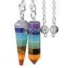 Wholesale Jewelry Natural Stone Rainbow Pendant Rhombus Creative Spirit Swing