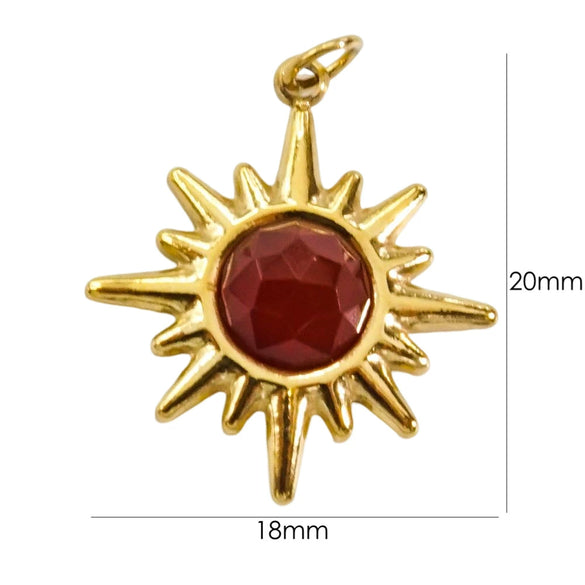 Wholesale Jewelry Natural Stone Stainless Steel Eight Mangxing Pendant Electroplated Necklace Earrings