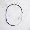 Wholesale Jewelry Necklace Imitation Pearls Natural Stone Silver Geometric Electroplating Chain
