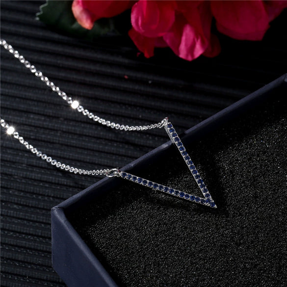 Wholesale Jewelry Necklace Light Luxury Environmental Protection Copper Microinlaid Zircon Clavicle Chain With Letters Pattern Electroplating