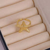 Wholesale Jewelry Niche Animal Style Geometric Copper Ring With Starfish Conch Pattern Electroplated For Women