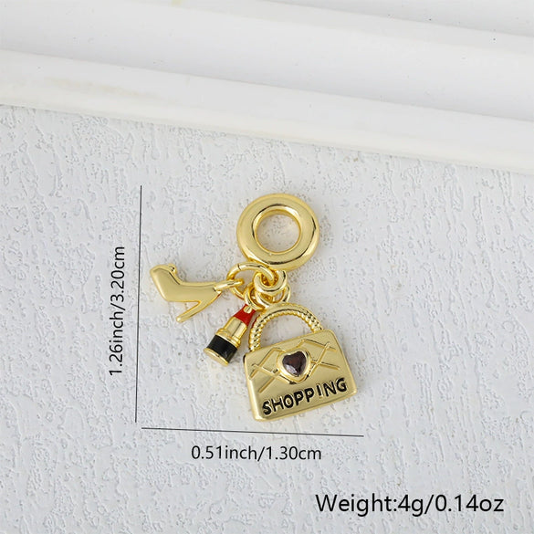Wholesale Jewelry Niche Geometric Copper Pendant Necklace With Electroplating