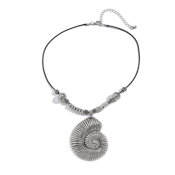 Wholesale Jewelry Niche Geometric Leather Wax Alloy Clavicle Chain With Electroplating