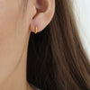 Wholesale Jewelry Niche Geometric 316L Stainless Steel Gold Plated Earrings For Women