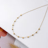 Wholesale Jewelry Niche Light Luxury Square Titanium Steel Necklace With Gold Plated Conventional Chain And Geometric Design