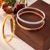 Wholesale Jewelry Niche Simple 316L Stainless Steel Goldplated Bracelet With Carving And Geometric Roman Numerals Design