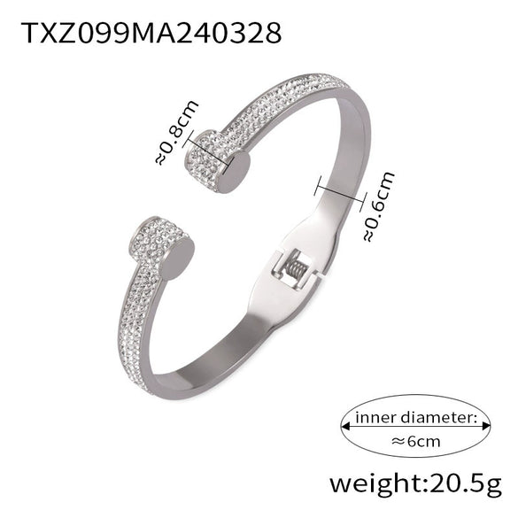 Wholesale Jewelry Niche Style 316L Stainless Steel Goldplated With Chain Pattern