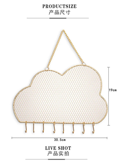 Wholesale Jewelry Nordic Style Clouds Metal Jewelry Rack