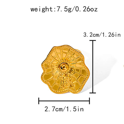 Wholesale Jewelry Novelty Artistic Tree Butterfly Feiyan 304 Stainless Steel 14K Gold Plated Open Rings