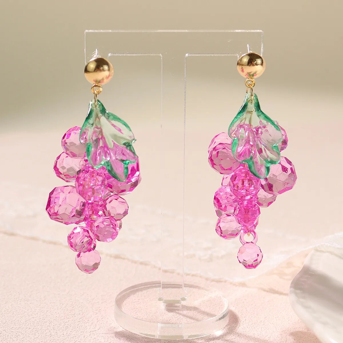 Wholesale Jewelry Novelty Geometric Arylic Drop Earrings