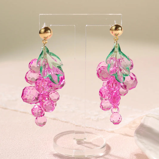 Wholesale Jewelry Novelty Geometric Arylic Drop Earrings