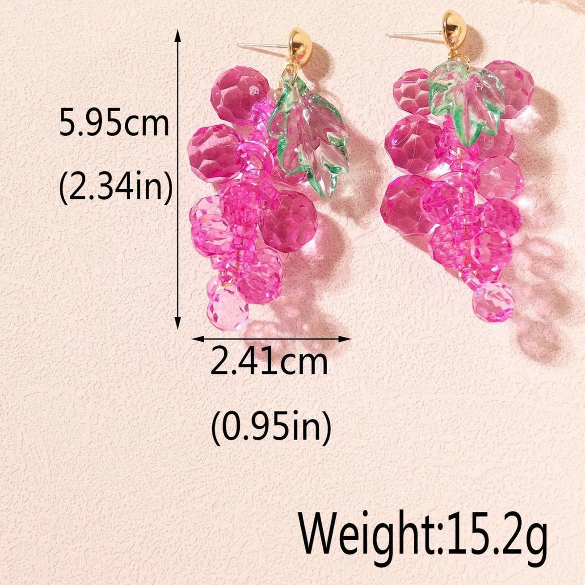 Wholesale Jewelry Novelty Geometric Arylic Drop Earrings