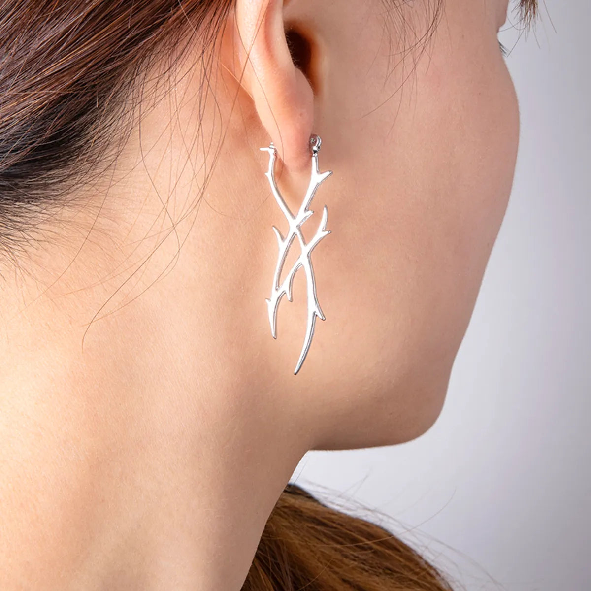 Wholesale Jewelry Novelty Streetwear Plant Alloy Irregular Ear Studs