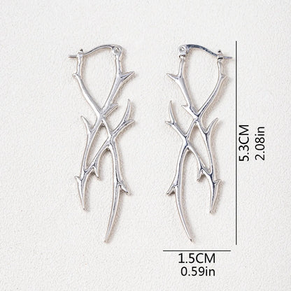 Wholesale Jewelry Novelty Streetwear Plant Alloy Irregular Ear Studs