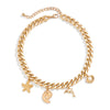 Wholesale Jewelry Ocean Style Dolphin Shell Imitation Pearl Alloy Starfishshaped Pendant Necklace With Electroplating