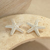 Wholesale Jewelry Ocean Style Exaggerated Colorful Starfish Stainless Steel 18K Electroplated Geometric Necklace