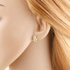 Wholesale Jewelry Ocean Style Geometric Copper Starfish Heart Sailboat Real Gold Plated Earrings Unisex