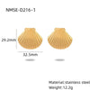 Wholesale Jewelry Ocean Style Stainless Steel Geometric Electroplating Women's Collection