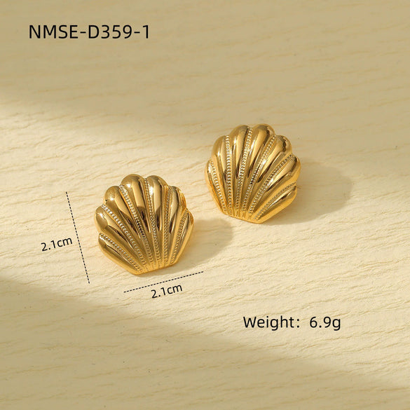 Wholesale Jewelry Ocean Style Stainless Steel Geometric Electroplating Women's Collection